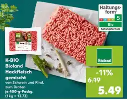 Kaufland K-BIO Bioland Hackfleisch gemischt Angebot