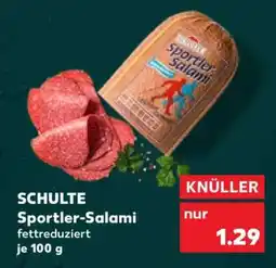 Kaufland SCHULTE Sportler-Salami Angebot