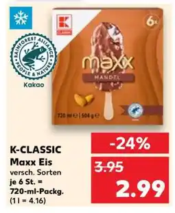 Kaufland K-CLASSIC Maxx Eis Angebot
