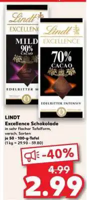 Kaufland LINDT Excellence Schokolade Angebot