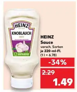 Kaufland HEINZ Sauce Angebot
