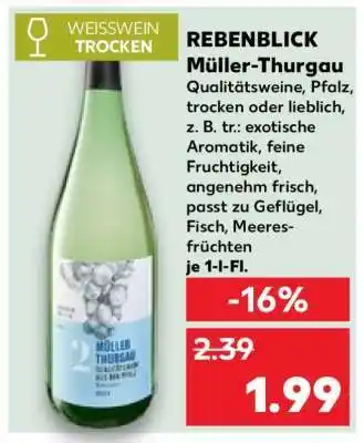 Kaufland REBENBLICK Müller-Thurgau Angebot