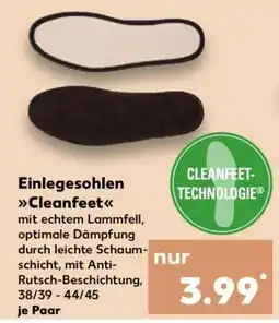 Kaufland Einlegesohlen Cleanfeet Angebot