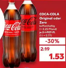 Kaufland Coca-Cola Original oder Zero Angebot