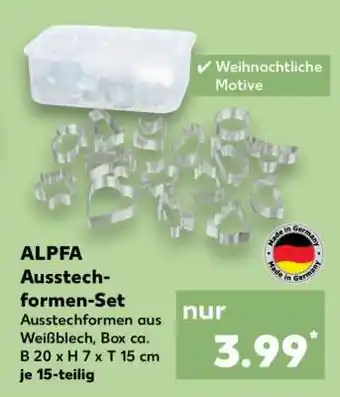 Kaufland ALPFA Ausstechformen-Set Angebot