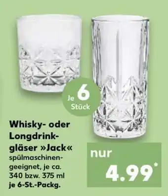 Kaufland Whisky- oder Longdrinkgläser Jack Angebot