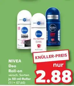 Kaufland NIVEA Deo Roll-on Angebot