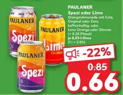 Kaufland Paulaner Spezi oder Limo Angebot