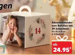 Kaufland Adventskalender zum Befüllen mit 24 Schachteln Angebot