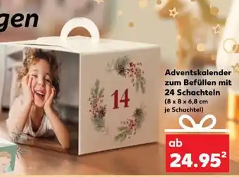 Kaufland Adventskalender zum Befüllen mit 24 Schachteln Angebot