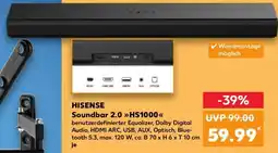 Kaufland HISENSE Soundbar 2.0 HS1000 Angebot