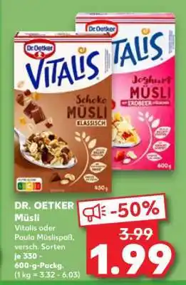 Kaufland DR. OETKER Müsli Angebot
