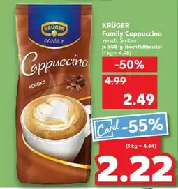 Kaufland KRÜGER Family-Cappuccino Angebot