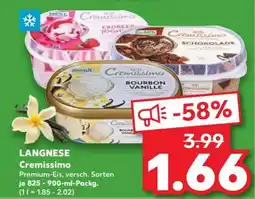 Kaufland LANGNESE Cremissimo Angebot