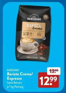 Aldi Süd Barista Crema/Espresso Angebot