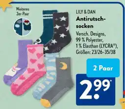 Aldi Süd LILY & DAN Antirutsch-Socken Angebot