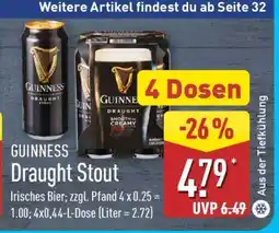 Aldi Nord GUINNESS Draught Stout Angebot