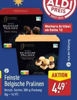 Aldi Nord Feinste belgische Pralinen Angebot