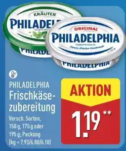 Aldi Nord PHILADELPHIA Frischkäsezubereitung Angebot