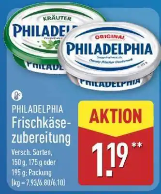 Aldi Nord PHILADELPHIA Frischkäsezubereitung Angebot