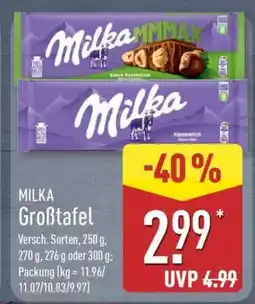 Aldi Nord MILKA Großtafel Angebot