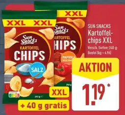 Aldi Nord SUN SNACKS Kartoffelchips XXL Angebot