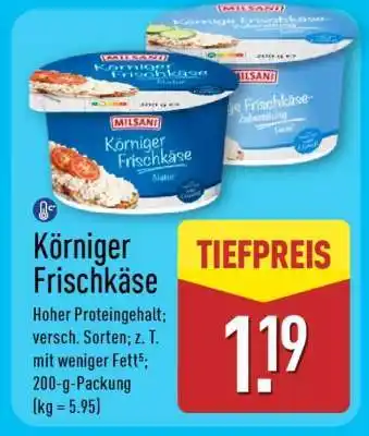 Aldi Nord Körniger Frischkäse Angebot