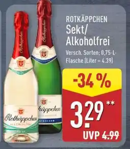 Aldi Nord ROTKÄPPCHEN Sekt/Alkoholfrei Angebot