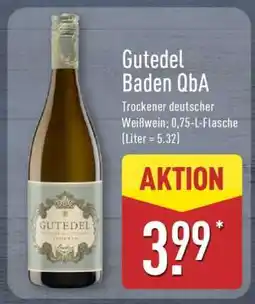 Aldi Nord Gutedel Baden QbA Angebot