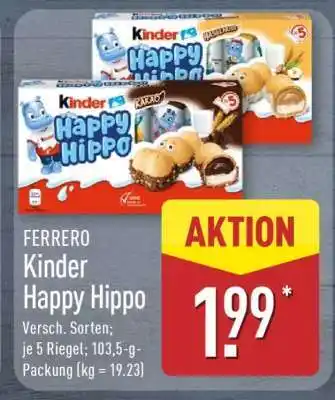 Aldi Nord kinder Happy Hippo Angebot