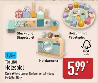 Aldi Nord TOYLINO Holzspiel Angebot