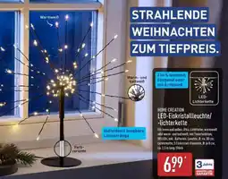Aldi Nord HOME CREATION LED-Eiskristallleuchte/-Lichterkette Angebot
