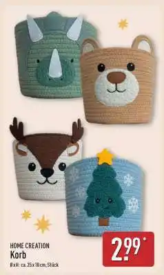 Aldi Nord HOME CREATION Korb Angebot