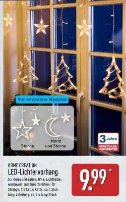 Aldi Nord HOME CREATION LED-Lichtervorhang Angebot