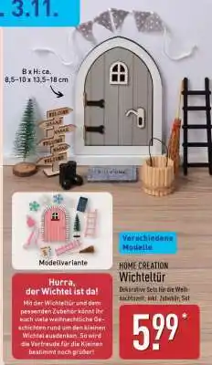 Aldi Nord HOME CREATION Wichteltür Angebot