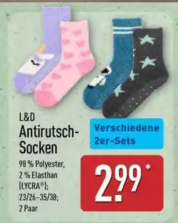 Aldi Nord L&D Antirutsch-Socken Angebot