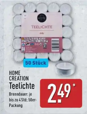 Aldi Nord HOME CREATION Teelichte Angebot