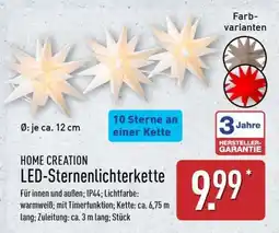 Aldi Nord LED-Sternenlichterkette Angebot