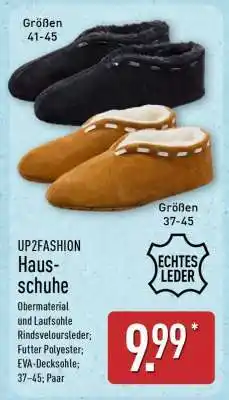 Aldi Nord UP2FASHION Hausschuhe Angebot