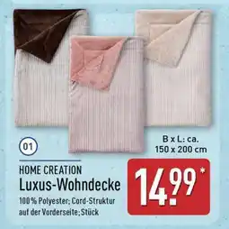 Aldi Nord HOME CREATION Luxus- Wohndecke Angebot