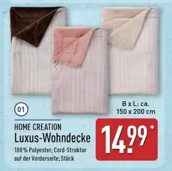 Aldi Nord HOME CREATION Luxus- Wohndecke Angebot