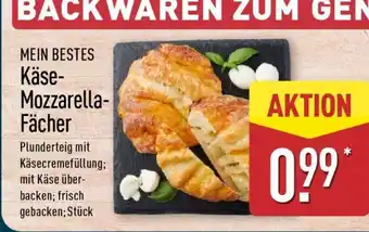 Aldi Nord MEIN BESTES Käse-Mozzarella-Fächer Angebot