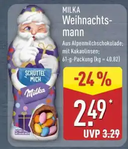Aldi Nord MILKA Weihnachtsmann Angebot