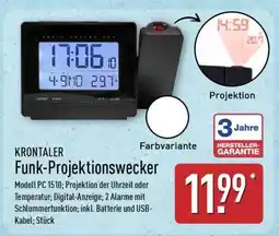 Aldi Nord KRONTALER Funk-Projektionswecker Angebot