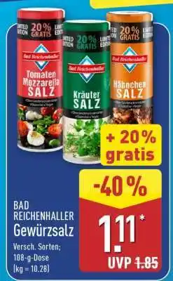 Aldi Nord Bad Reichenhaller Gewürzsalz Angebot
