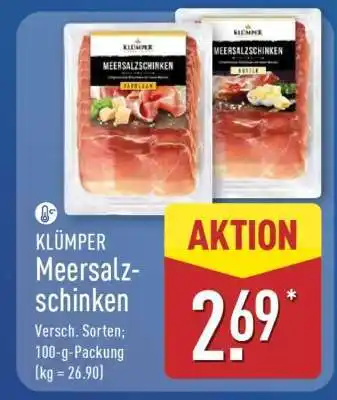 Aldi Nord KLÜMPER Meersalzschinken Angebot