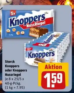 REWE Storck Knoppers oder Knoppers Nussriegel Angebot