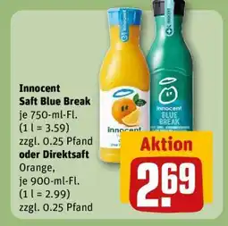 REWE Innocent Saft Blue Break Angebot