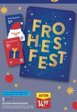 Aldi Nord Gutschein-Adventskalender Angebot