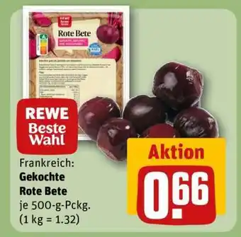 REWE Gekochte Rote Bete Angebot
